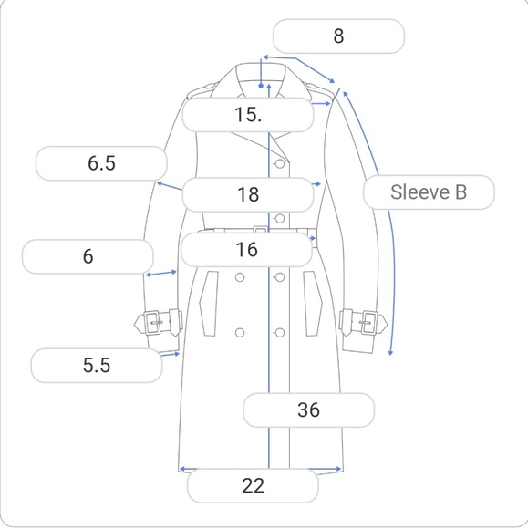 Black and gray wool coat size medium - Picture 2 of 8
